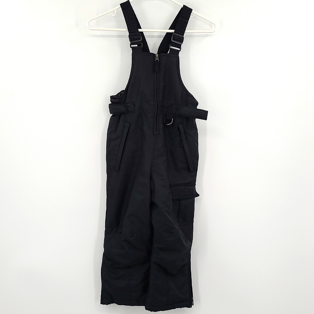 Artic Quest Small 4 Black Zip front zipper pocket adjustable straps snow overall